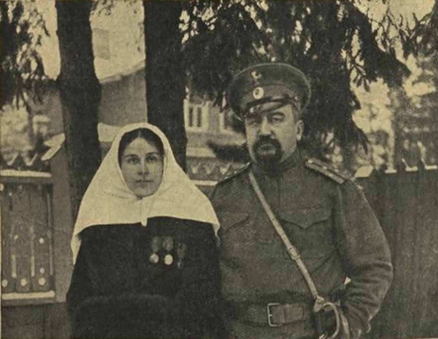 Александр Куприн и вторая жена Елизавета Ротони